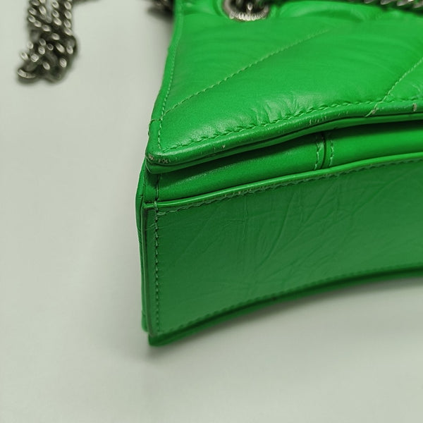 Crush Small Quilted Calfskin Green