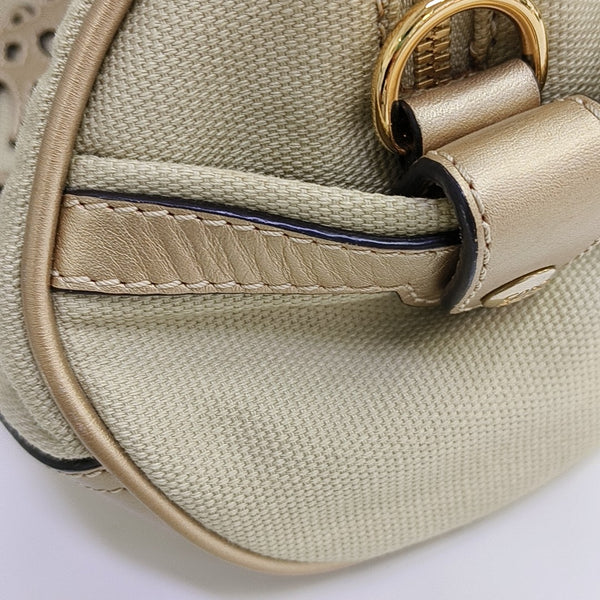 Canvas Top Handle Bag Beige