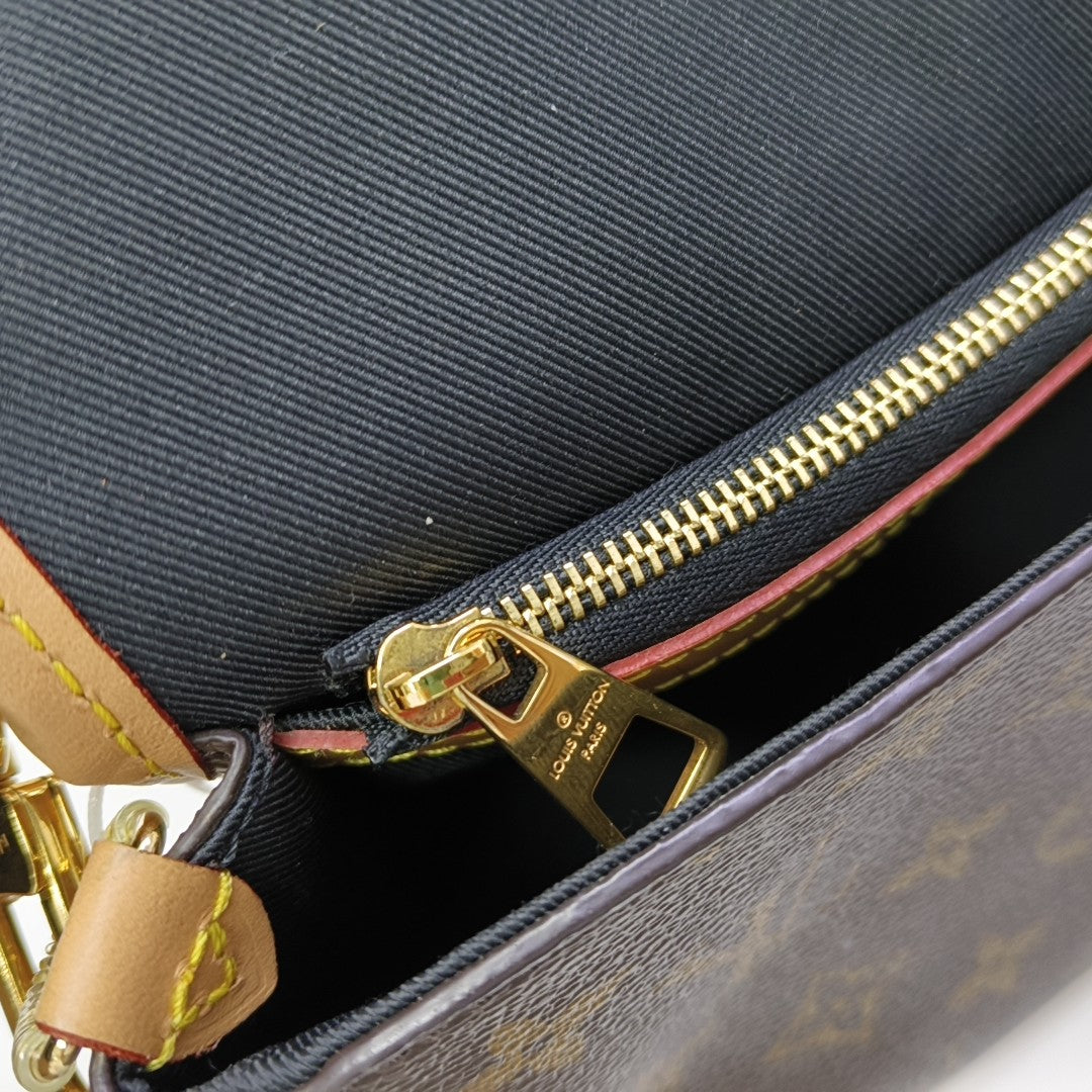 DIANE Monogram Coated Canvas Brown