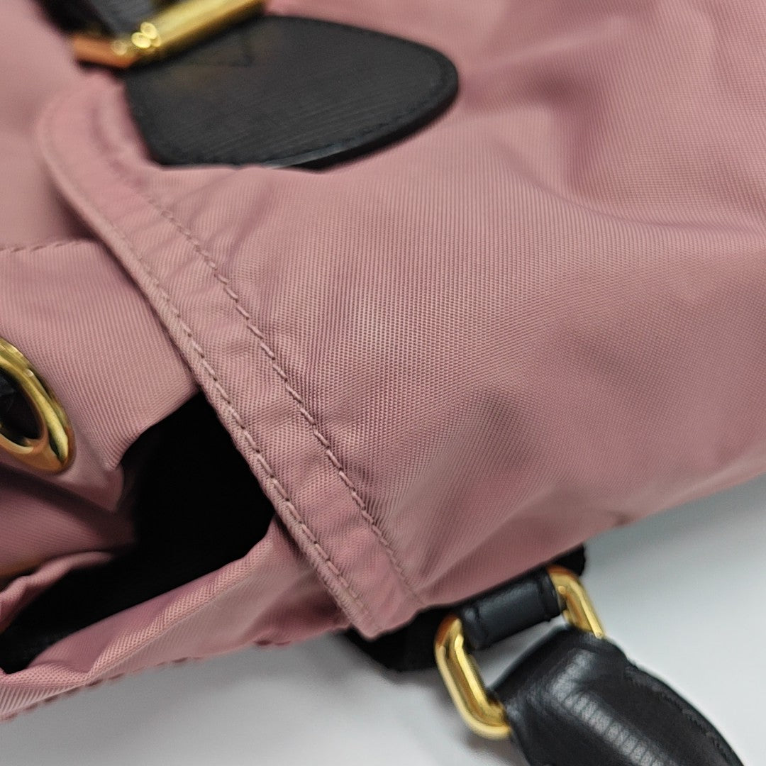 The Rucksack Medium Nylon Beige