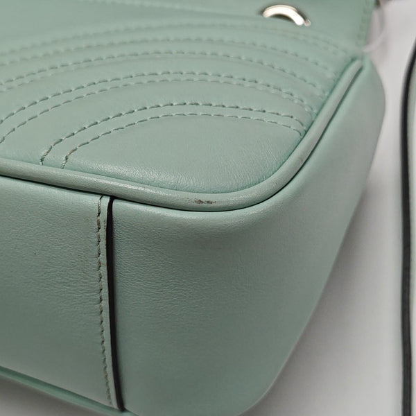 GG Marmont Medium Quilted Calfskin Green