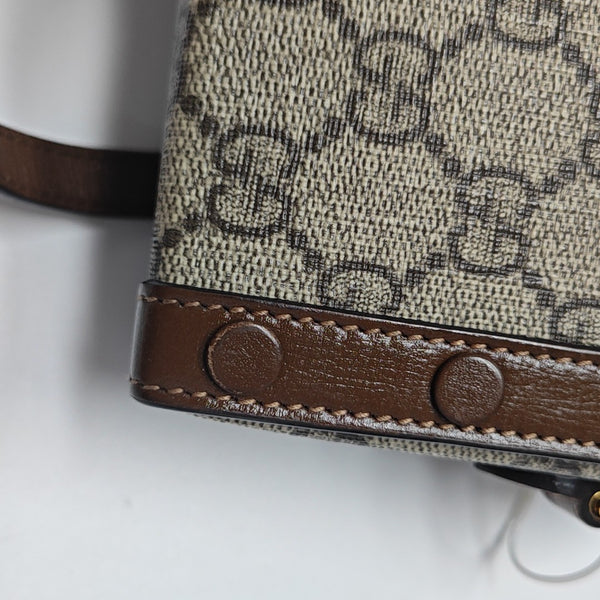 Horsebit 1955 Mini Monogram Coated Canvas Beige