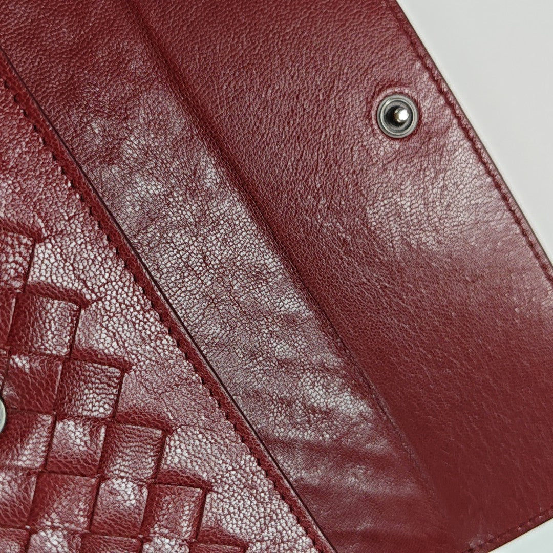 Lambskin Wallet Red