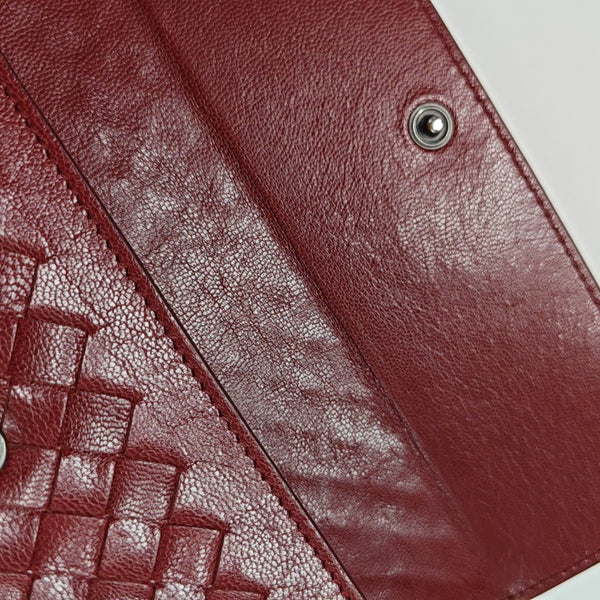 Lambskin Wallet Red