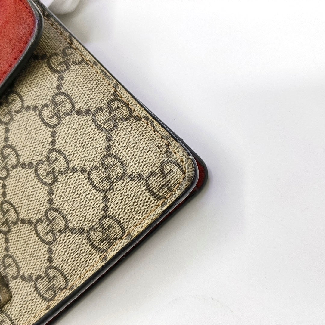 Dionysus Mini Monogram Coated Canvas Beige