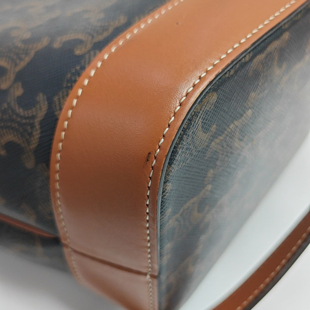 TRIOMPHE CANVAS Small Coated Canvas Brown