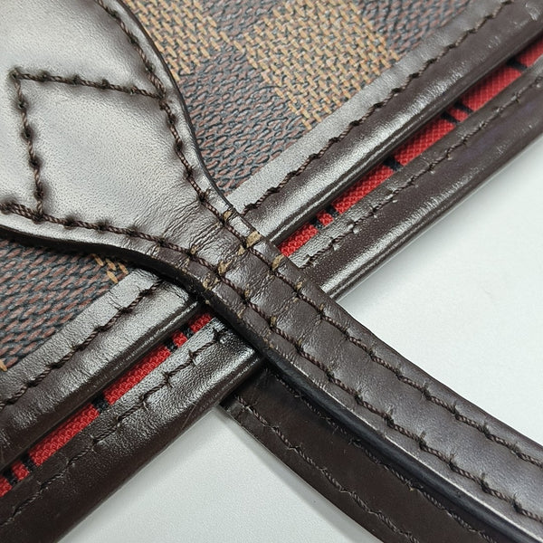 NEVERFULL MM Damier Ebene Coated Canvas Brown