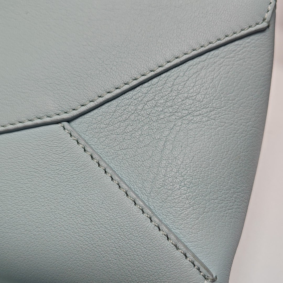 Puzzle Mini Calfskin Blue