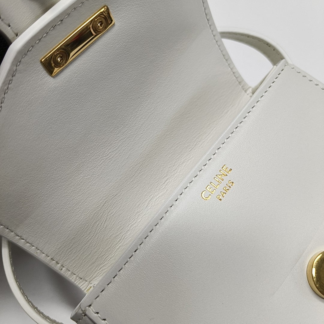 Calfskin Shoulder Bag White