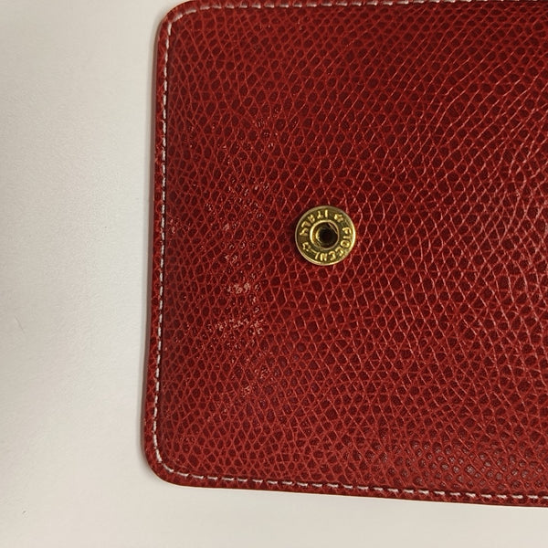 Calfskin Card Holder Red
