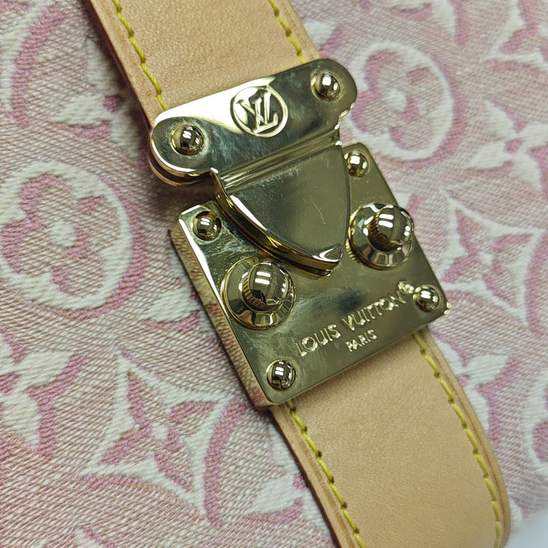 Pochette Mia Monogram Fabric Pink