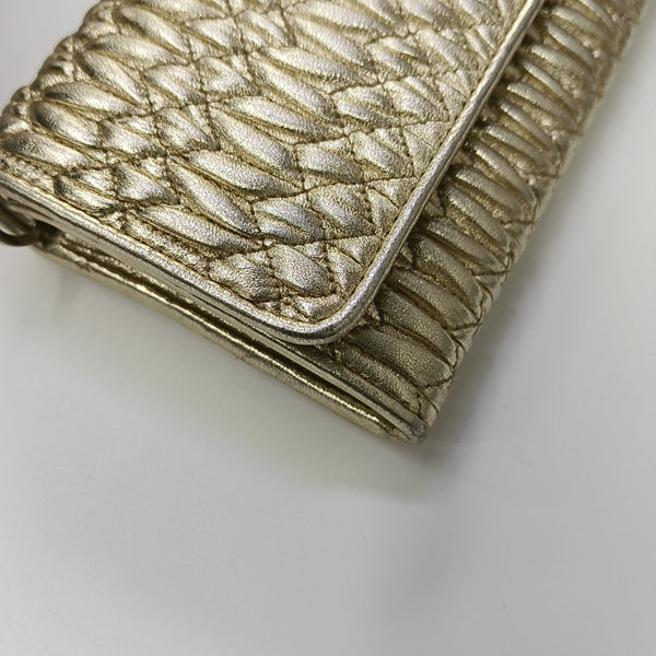 Matelassé Quilted Lambskin Gold