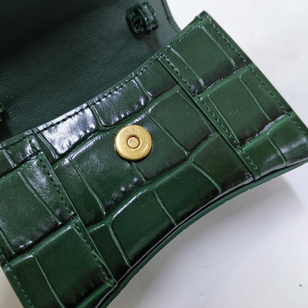Hourglass Mini Calfskin Green