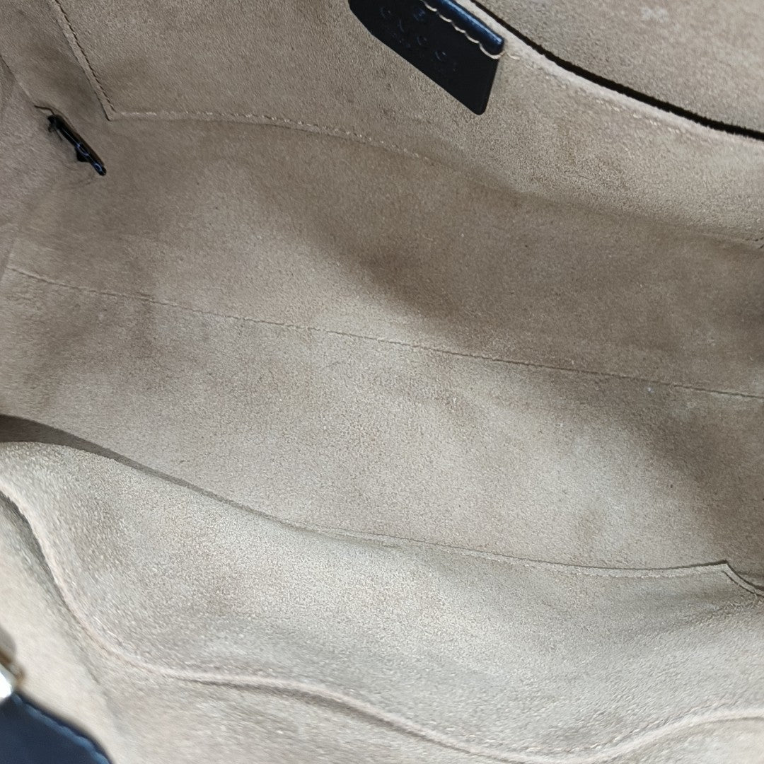 Padlock Small Monogram Coated Canvas Beige