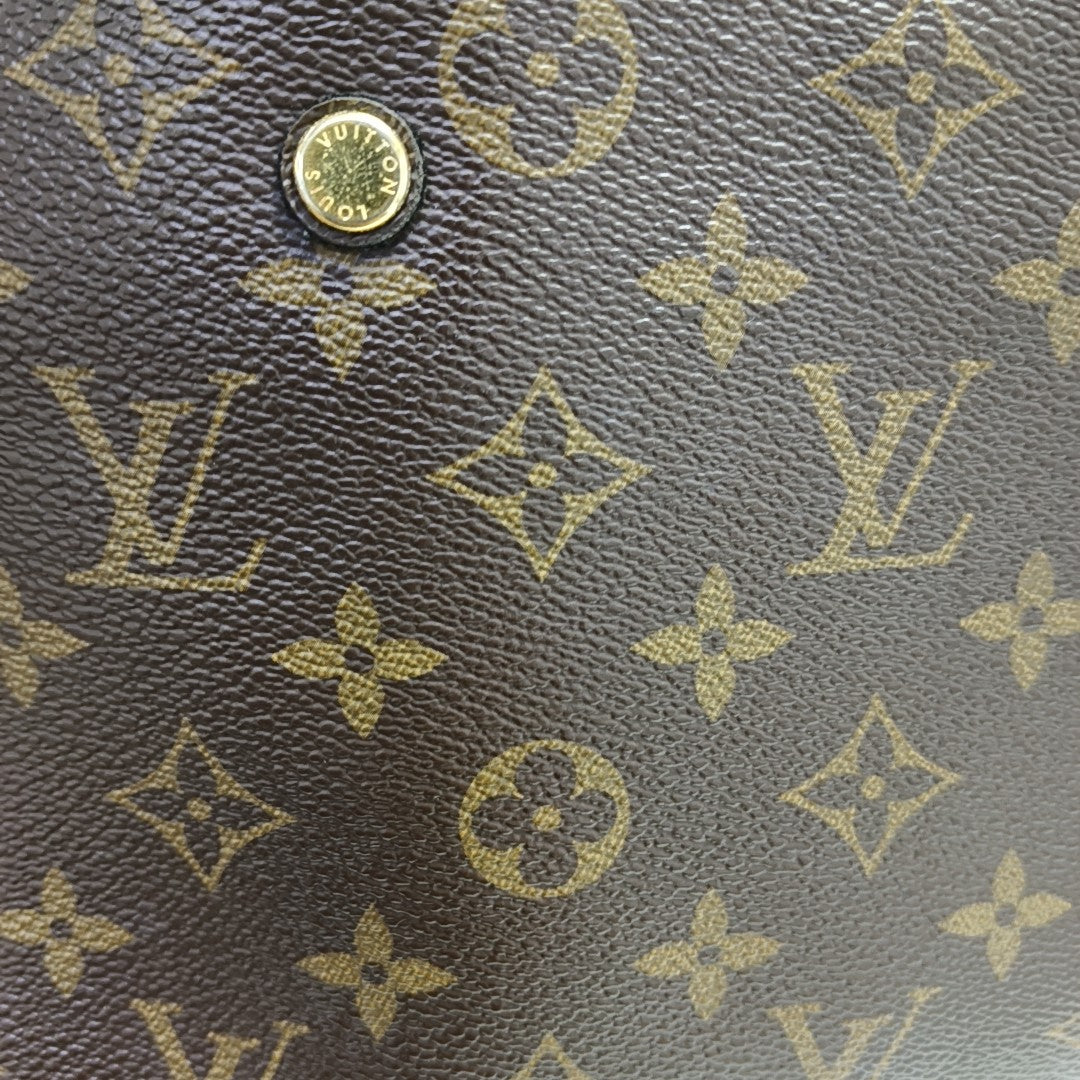 MONTAIGNE BB Monogram Coated Canvas Brown