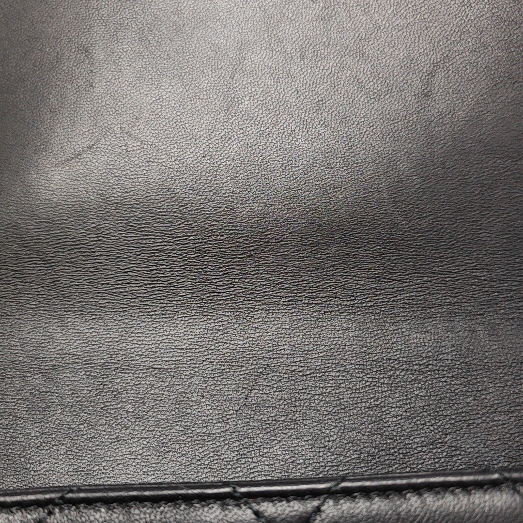 Quilted Lambskin Shoulder Bag Black
