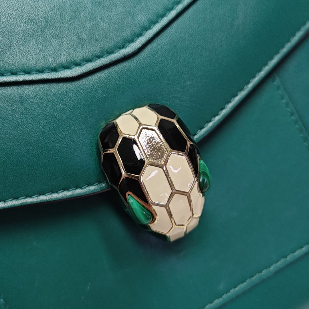 SERPENTI FOREVER Calfskin Green