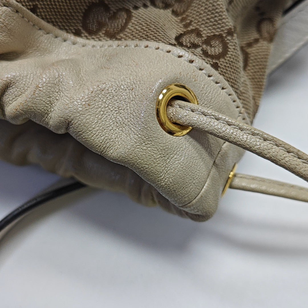 Horsebit 1955 Small Monogram Calfskin White