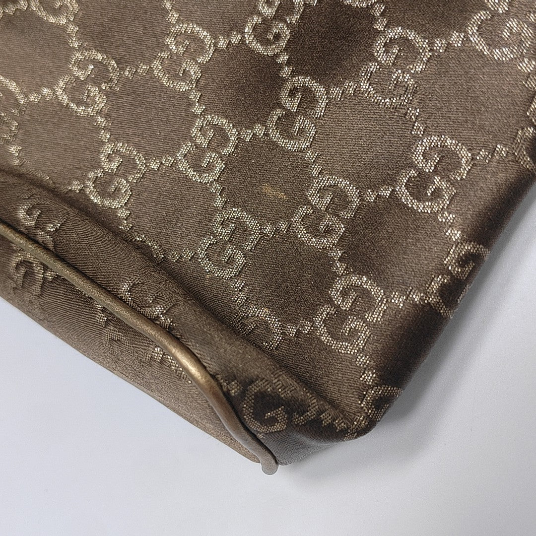 Monogram Canvas Top Handle Bag Brown