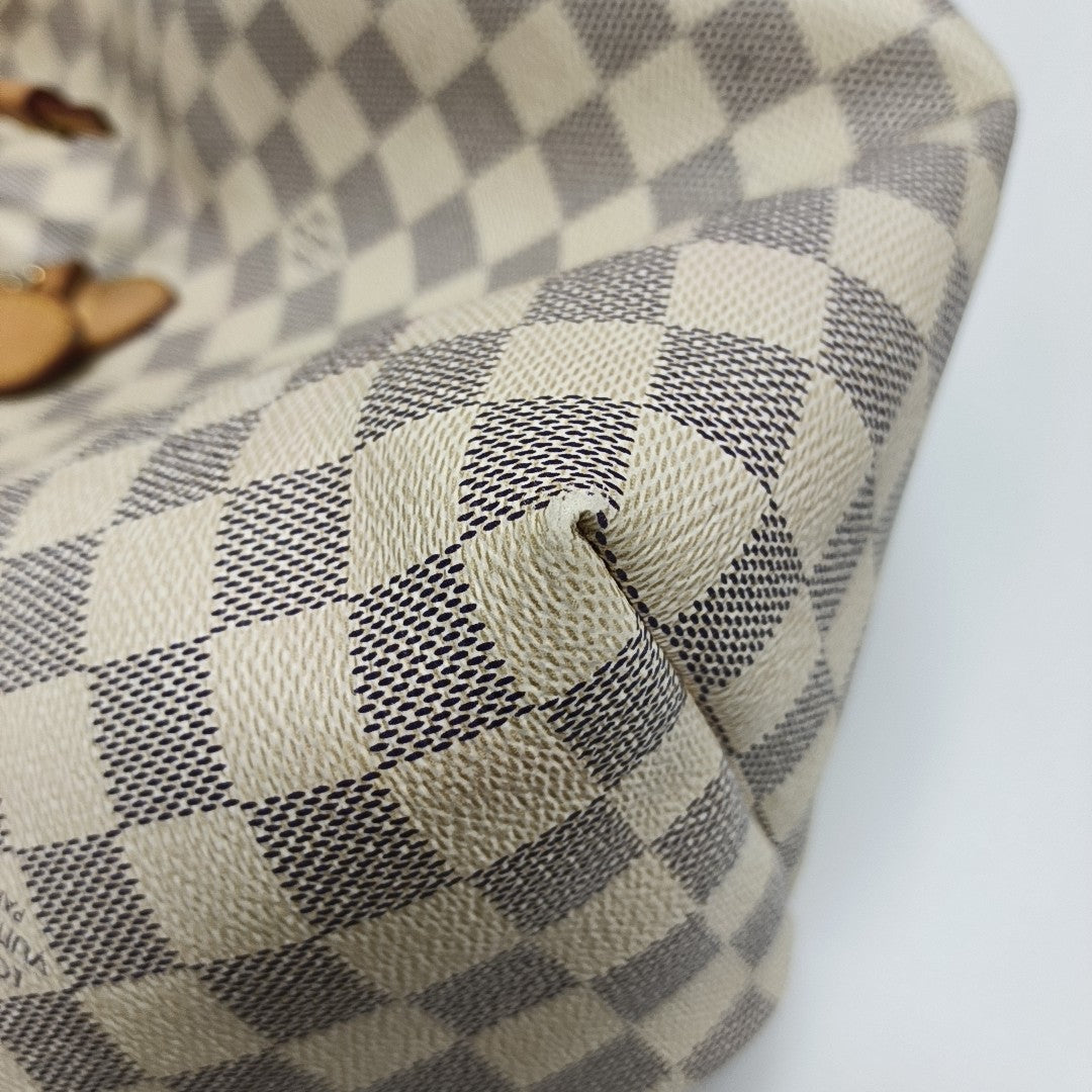 SPERONE Damier Azur Coated Canvas White
