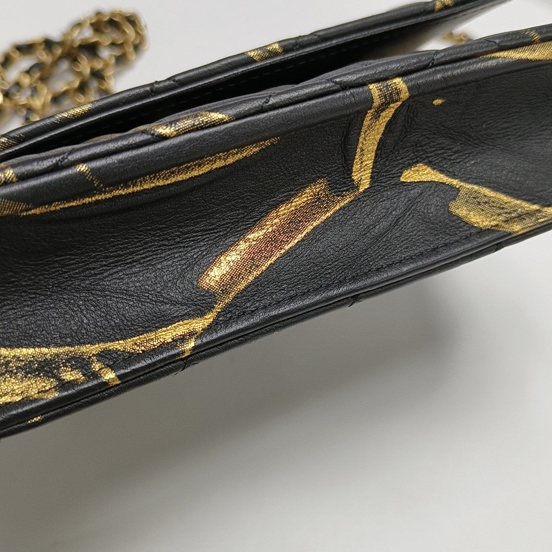 WOC Quilted Calfskin Black