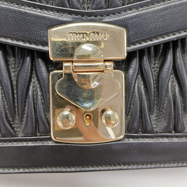 Matelassé Lambskin Black