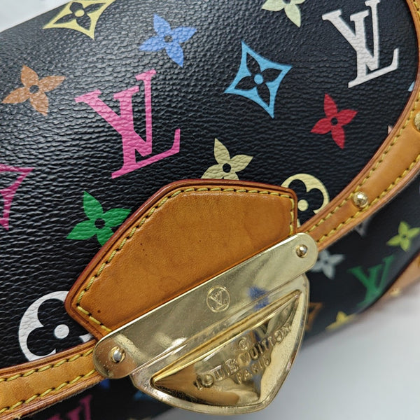 LV × TM BEVERLY MM Monogram Coated Canvas Black