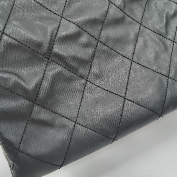 PARIS BIARRITZ Large Quilted Coated Canvas Black