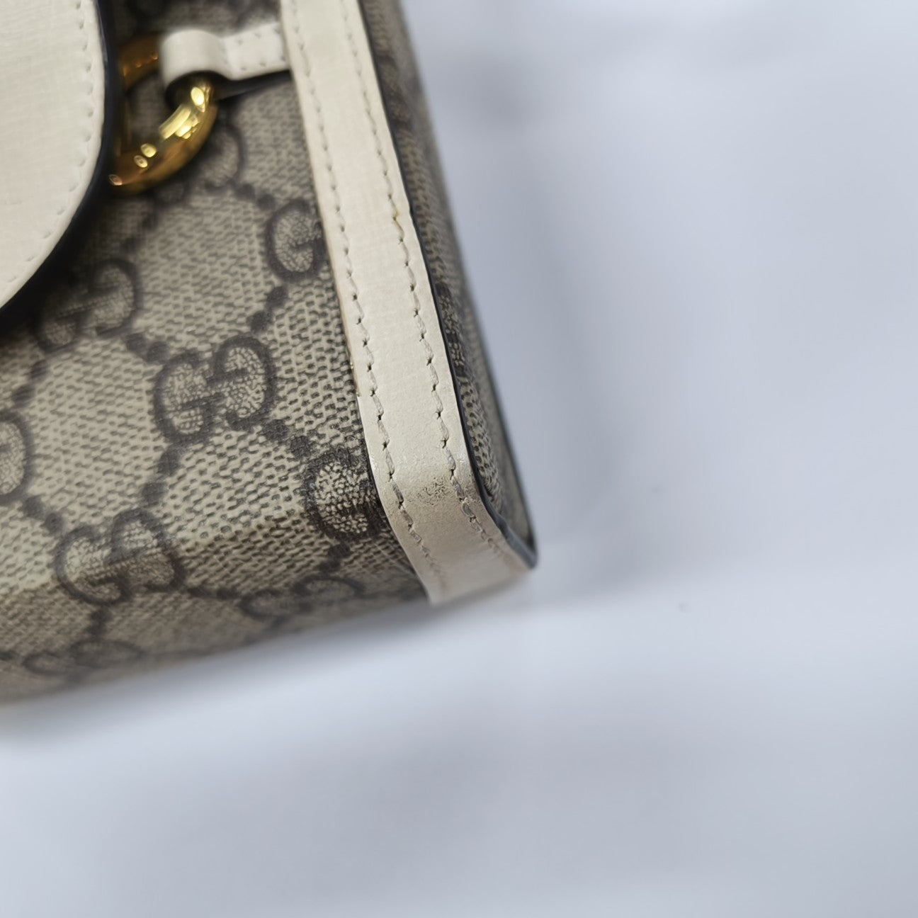 Horsebit 1955 Mini Coated Canvas Beige