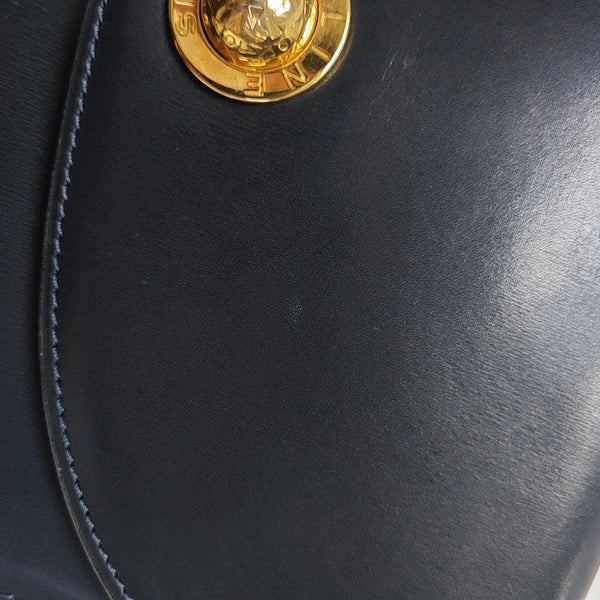 Calfskin Shoulder Bag Blue