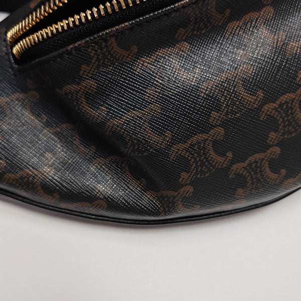 TRIOMPHE CANVAS Large Coated Canvas Black