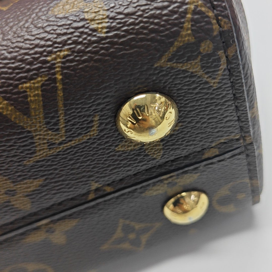 CLUNY PM Monogram Coated Canvas Brown