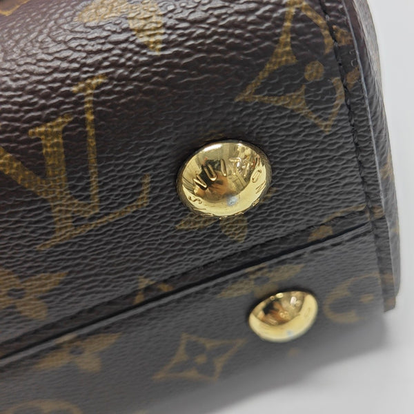 CLUNY PM Monogram Coated Canvas Brown