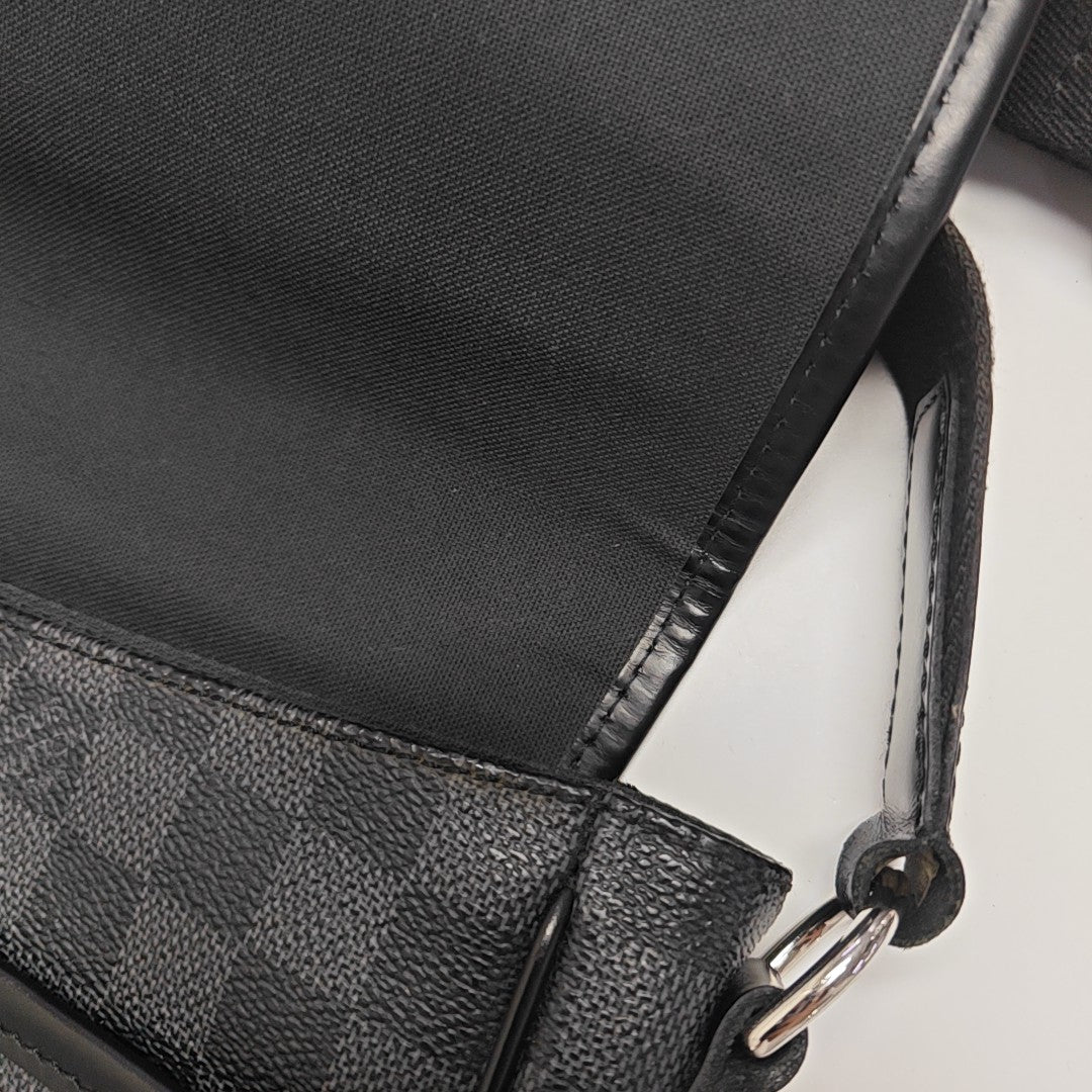 DANIEL Damier Graphite Coated Canvas Gray