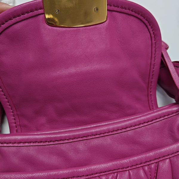 Miu Coffer Quilted Lambskin Pink