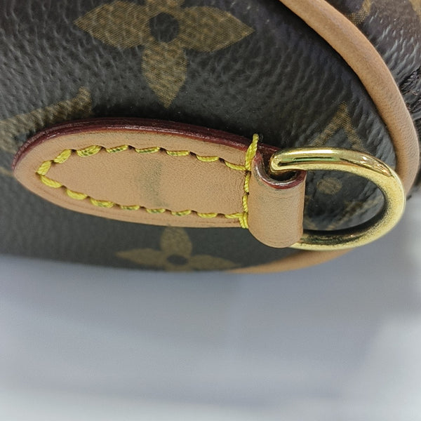 SPEEDY Nano Monogram Coated Canvas Brown