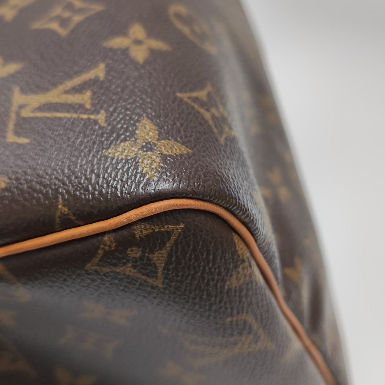 SPEEDY 30 Monogram Coated Canvas Brown