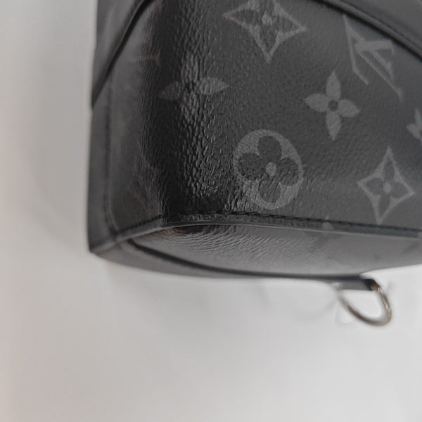 KEEPALL 25 Monogram Coated Canvas Black