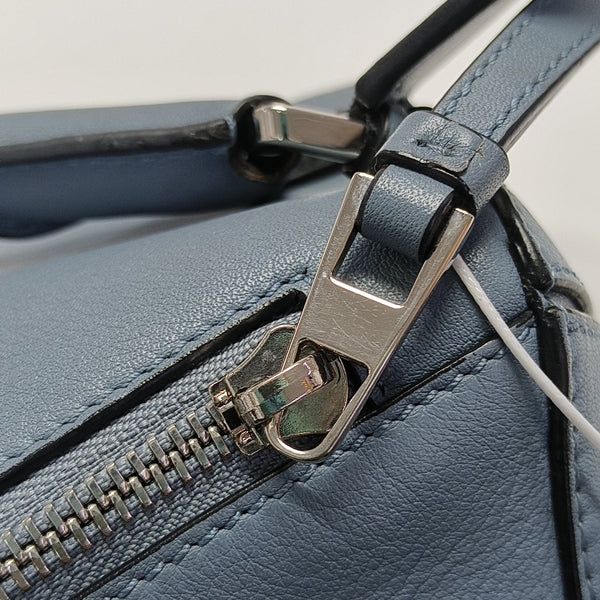 Puzzle Medium Calfskin Blue