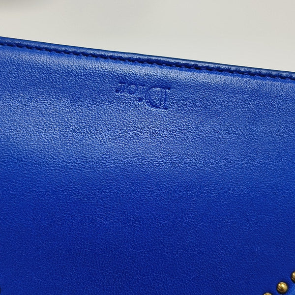 Diorama Small Cannage Calfskin Blue