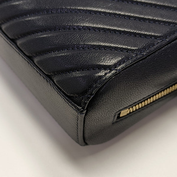 Chevron Lambskin Blue