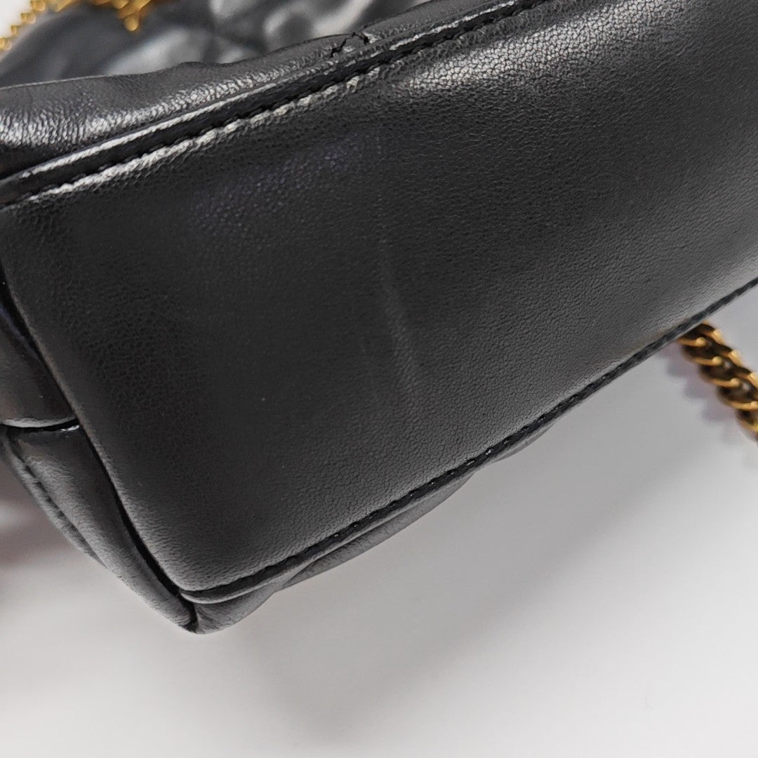 PUFFER TOY Mini Chevron Lambskin Black