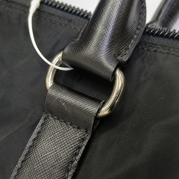 Nylon Top Handle Bag Black