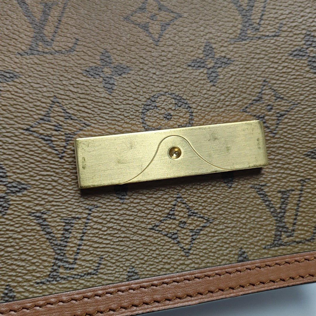 DAUPHINE Mini Monogram Coated Canvas Brown