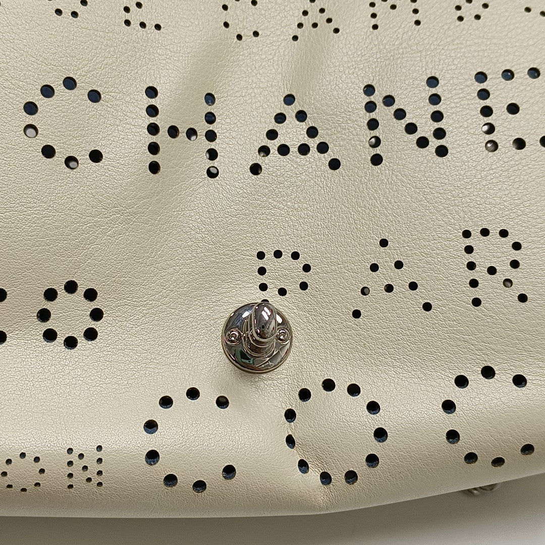 Calfskin Shoulder Bag White