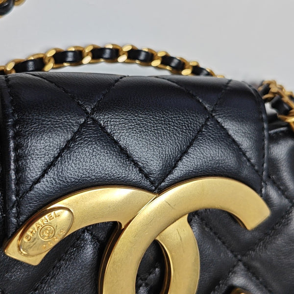 Quilted Lambskin Small Black