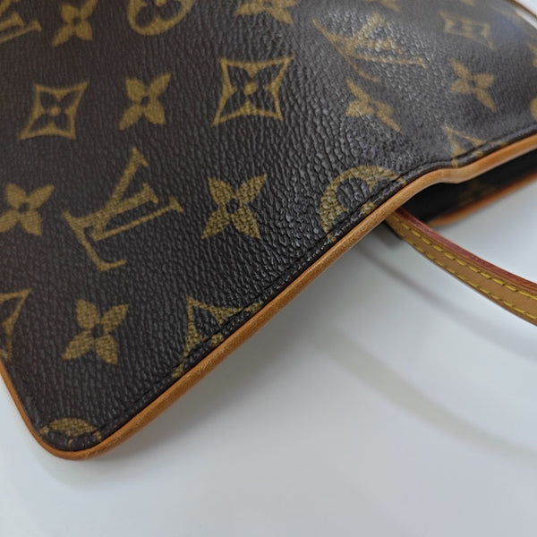 TWIN GM Monogram Coated Canvas Brown