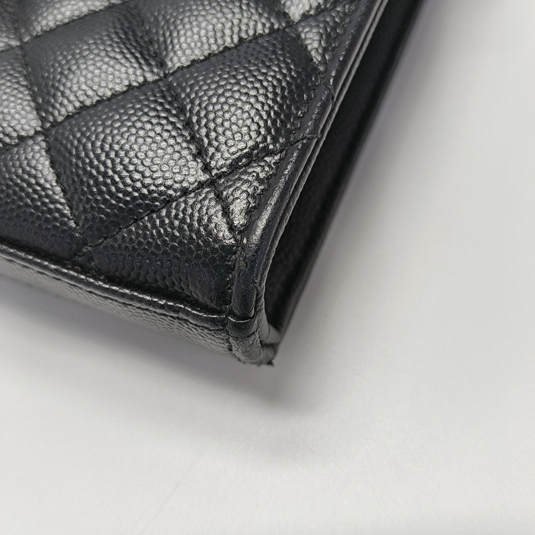 MONOGRAM Medium Chevron Calfskin Black