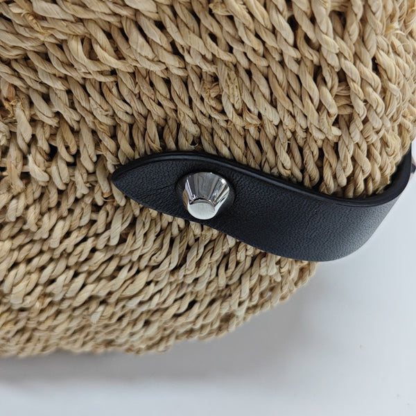 Straw Shoulder Bag Beige