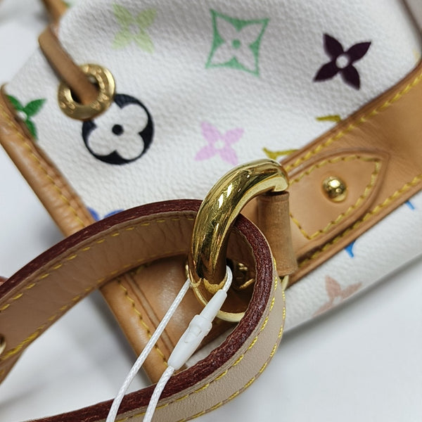 NÉONOÉ MM Monogram Coated Canvas White
